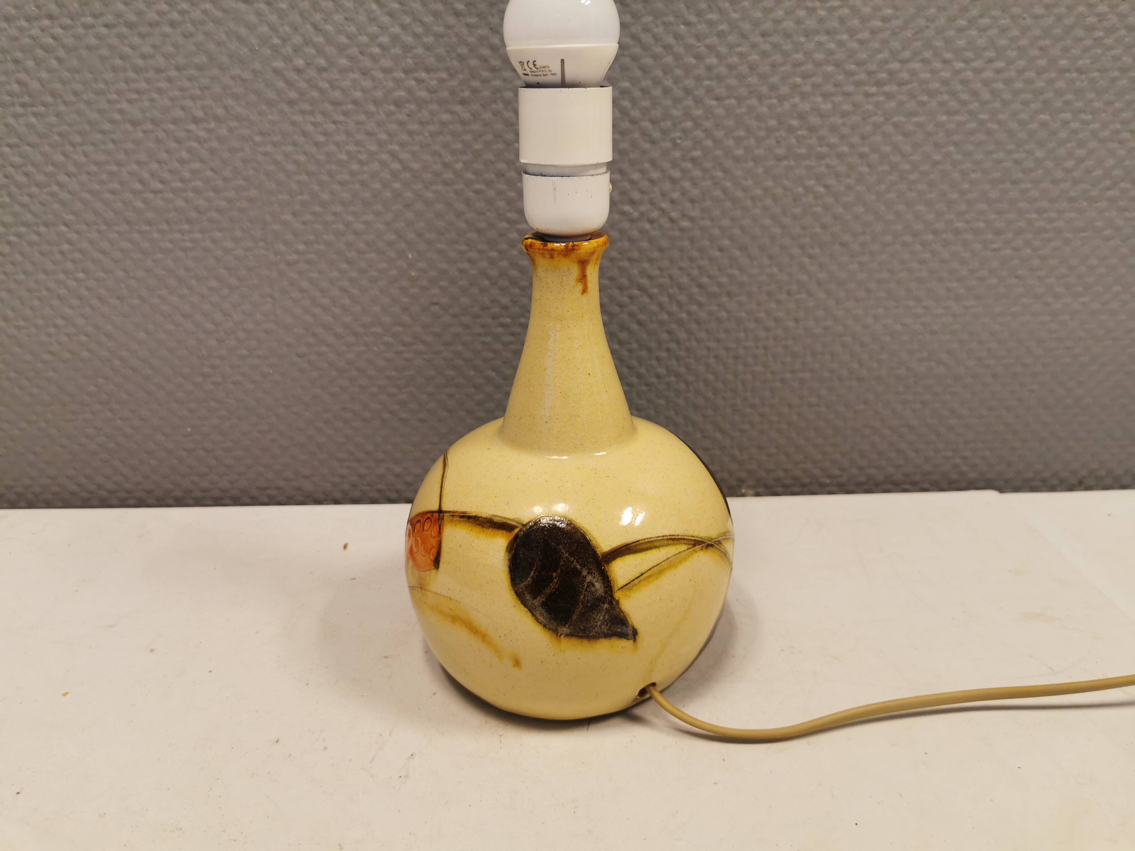 Lampe de table en céramique de Marianne May début des années 1970 Danemark