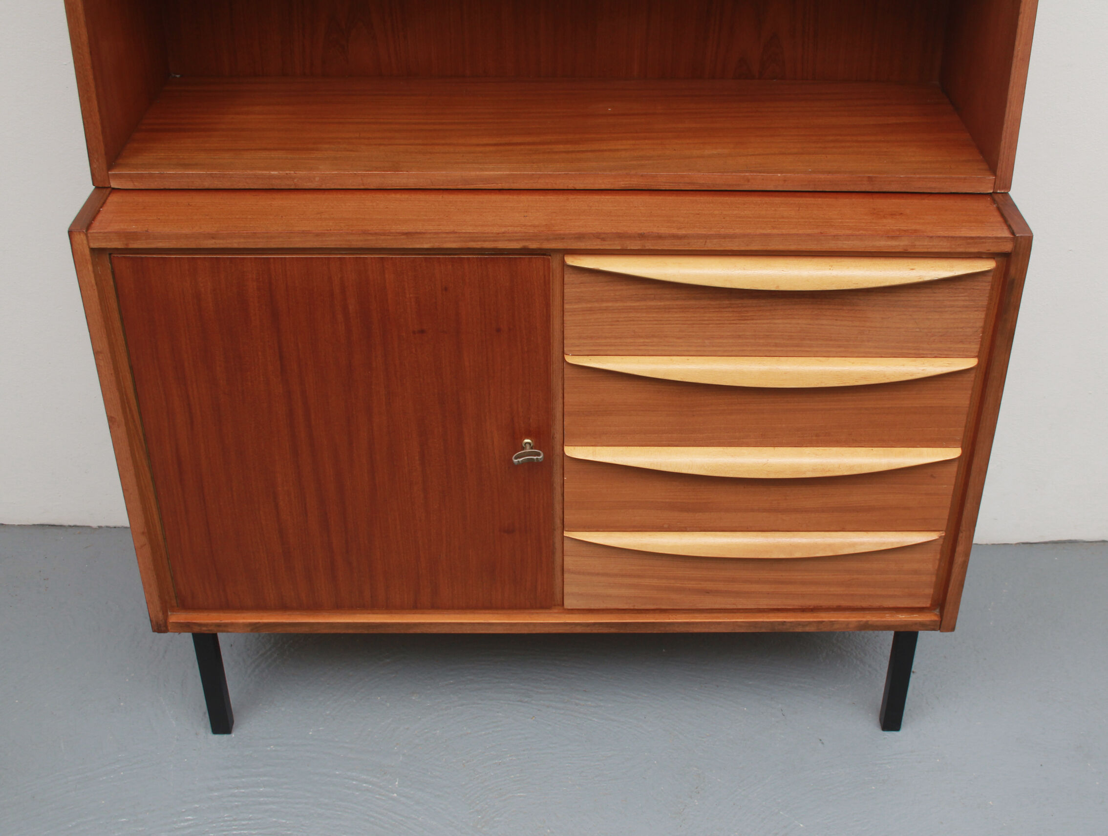1950s sideboard shelf combination