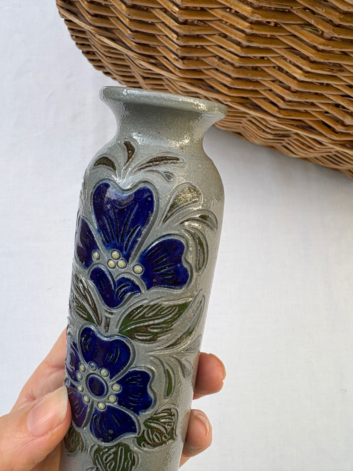 Alsace stoneware soliflore