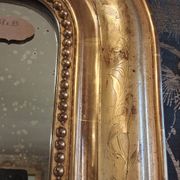 Louis Philippe mirror with pediment 148 x 95
