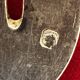 6 Oyster forks, Art Deco period 1930 - solid silver, initials YD