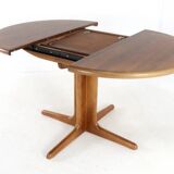 Round extendable dining table 'Malges' - vintage - danish style