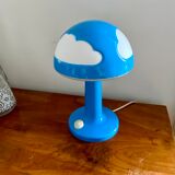 Mushroom lamp cloud Skojig Ikea blue design Henri Preutz
