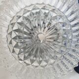 Round ceiling lamp made of molded glass