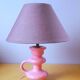 60s ceramic candle holder lamp