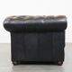 Classic English Chesterfield 2.5 seater sofa in brown cowhide