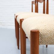 Teak Dining Chairs by H.W. Klein for Bramin 1960s