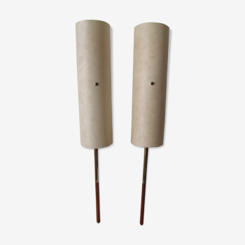 Pair of scandinavian style wall lamps