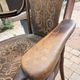 Fauteuil Thonet ancien, assise et dossier en bois pressé Art Nouveau