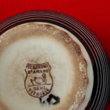 4 semi-vitrified bowls Ceranord Saint Amand diam 8.5 cm