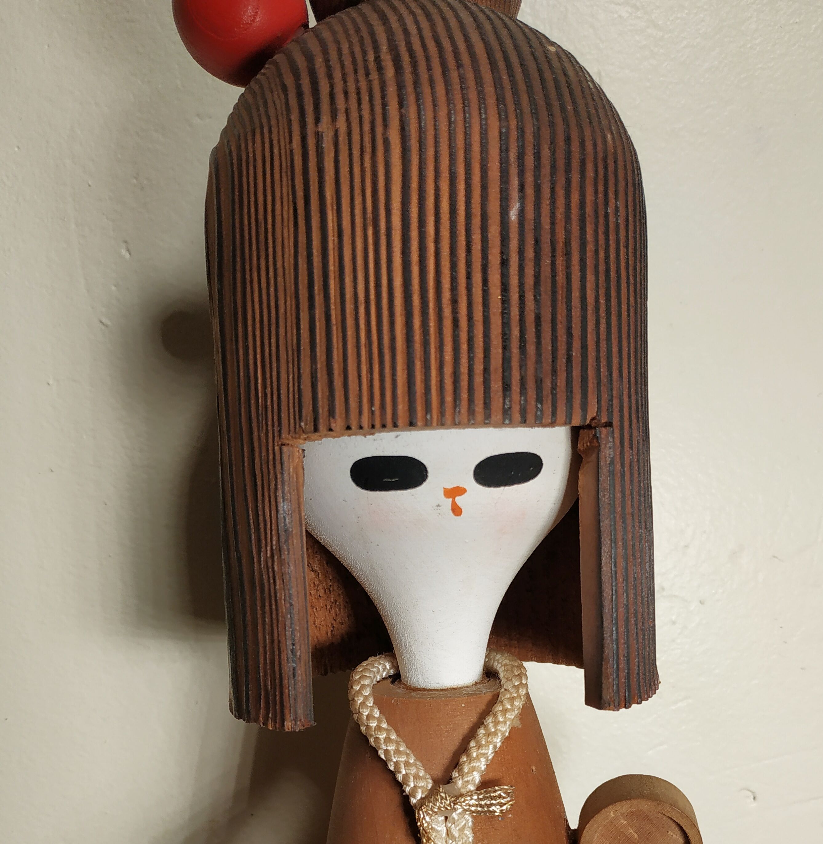 Great warrior kokeshi - Japan 1960-70