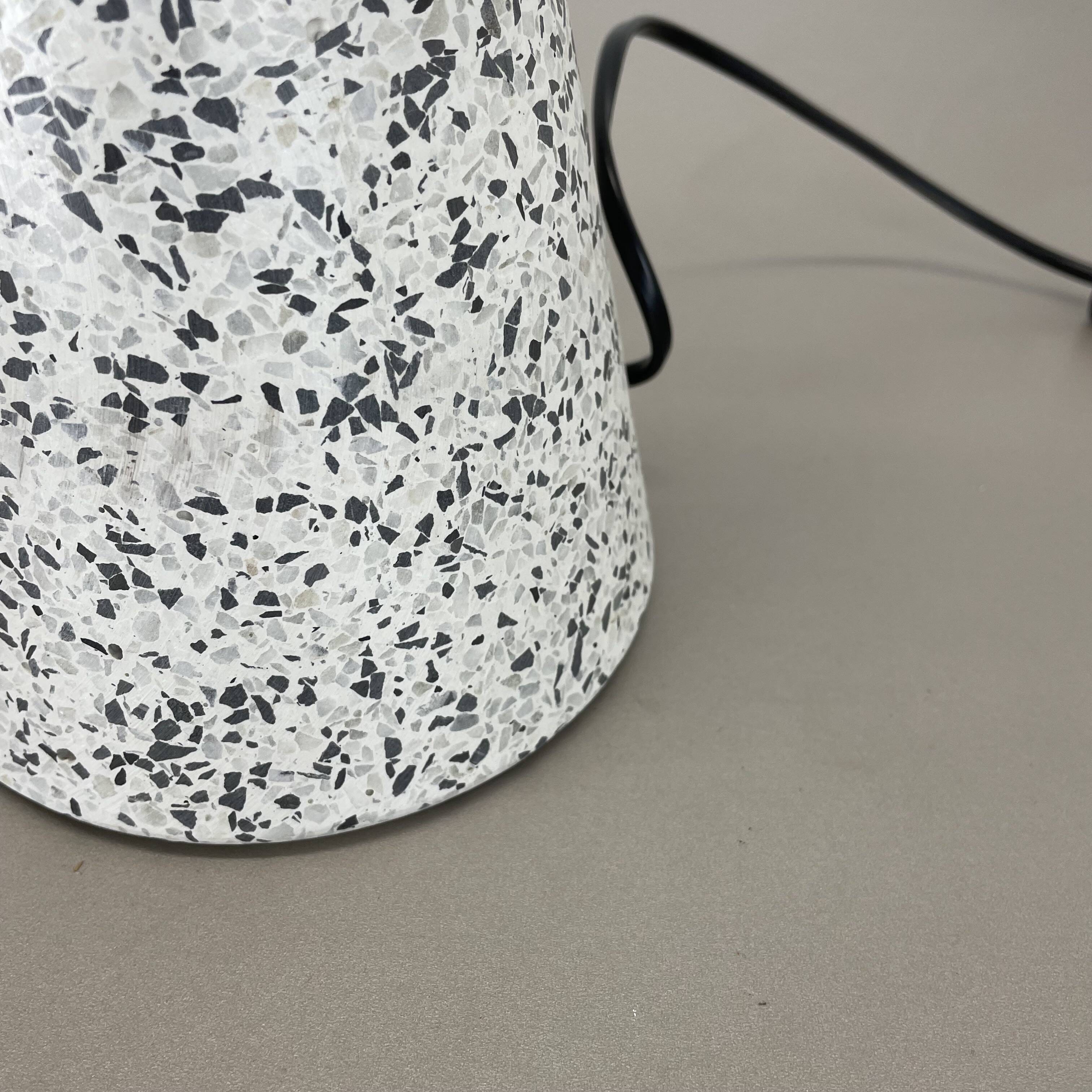 Rare Postmodern Terrazzo Table Lamp 'EON' in Memphis Style by IKEA, Sweden 1990s