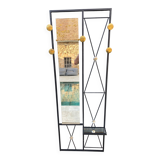 Wardrobe, wall-mounted coat rack, 1950s