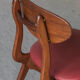 Set of 4 dining chairs in teak and burgundy by Louis van Teeffelen, The Netherlands, 1960’s