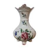 Ceramic vase with floral decoration