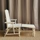 Rattan children's chaise longue