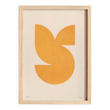 Painting on paper - b228 - abstract painting signed eawy