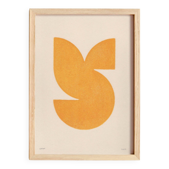 Painting on paper - b228 - abstract painting signed eawy