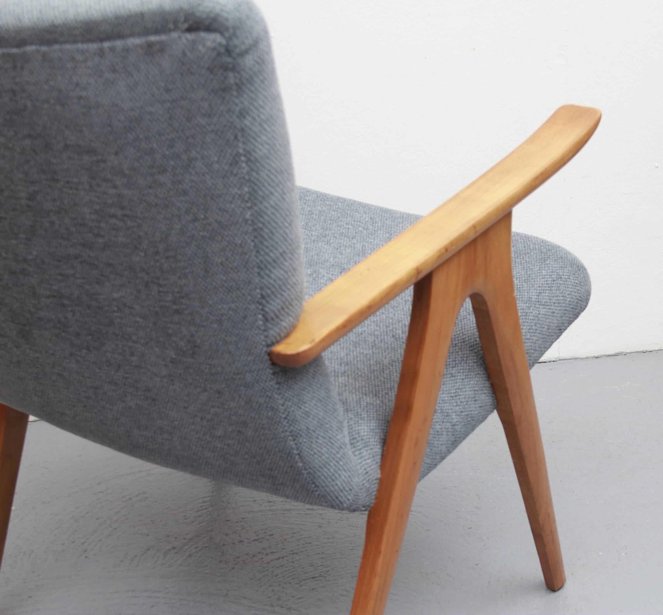 1950s  armchair in cherrywood