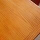 Set vintage pine dining table with 4 rush seat chairs Dutch design