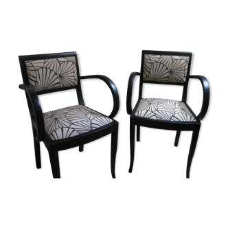 Refurbished bridge armchairs