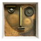 Avant-Garde Cubist portrait sculpture in flamed metal, Germany, 1990s