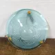 Art Deco sky blue moulded glass pendant light 35 cm - Electrified