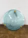 Art Deco sky blue moulded glass pendant light 35 cm - Electrified