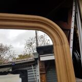 large mirror in molded oak Louis-Philippe style