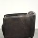Fauteuil design Aviator en cuir de vache grainé