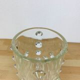 Vintage bubble glass vase