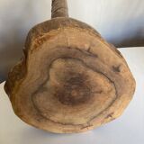 Country stool made of solid elm wood
