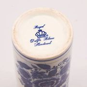 Vintage cylindrical vase in Delft blue pottery - Royal Delfts Blauw - H 15 cm