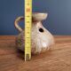 Stoneware cellar rat candle holder