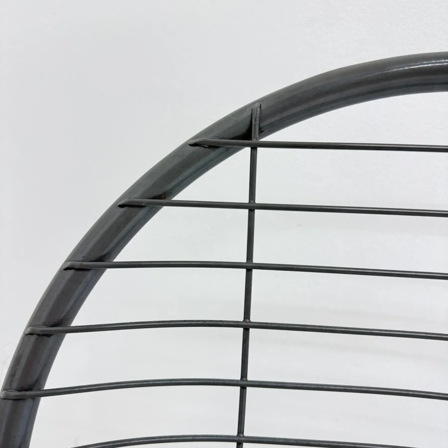 Niels Gammelgaard for Ikea grey wire metal folding chair, 1970s