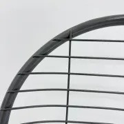 Niels Gammelgaard for Ikea grey wire metal folding chair, 1970s