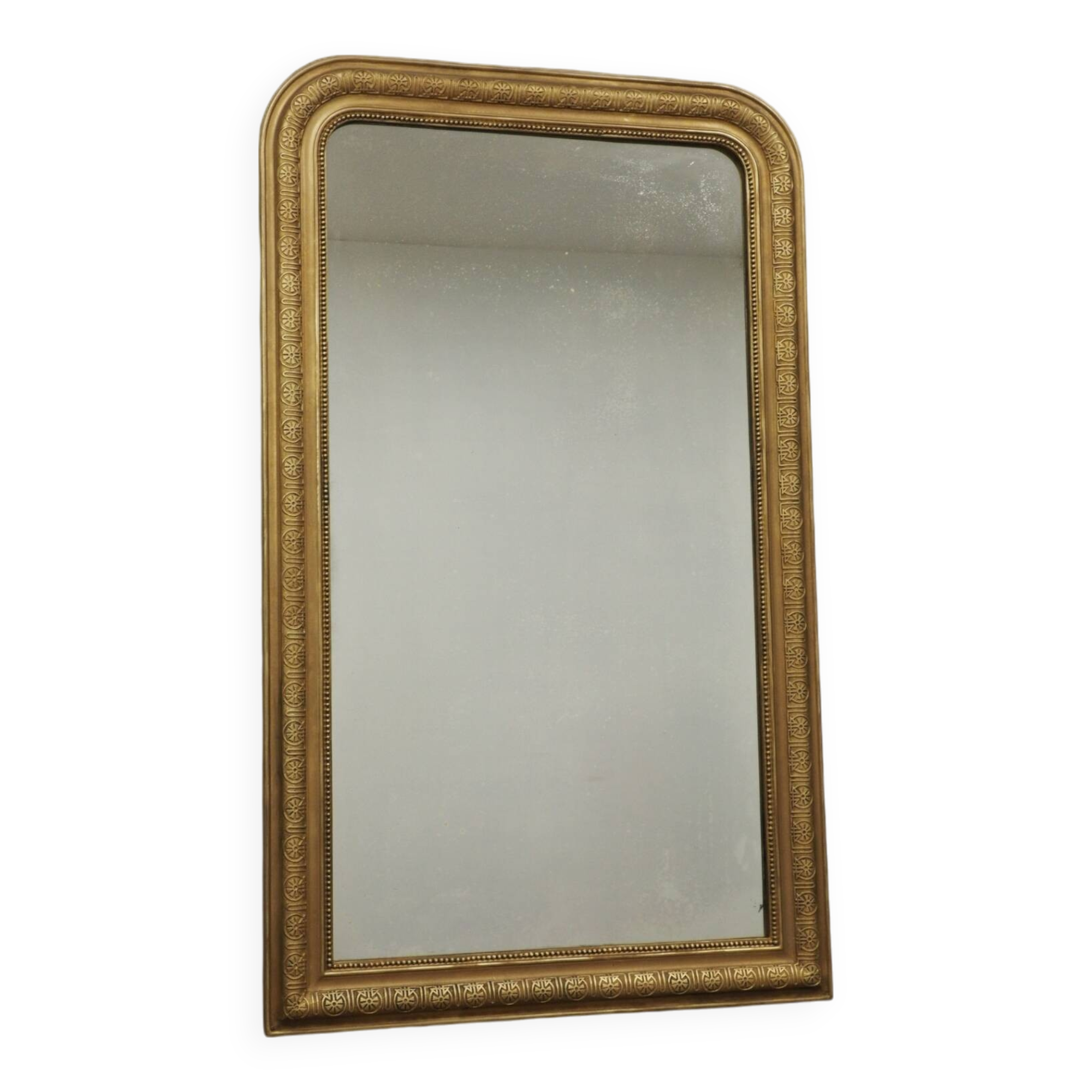 Very large Louis Philippe gilded trumeau mirror