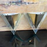 Set of 2 1980s modernist wall light Alaska Lux Lighting House Inc., Germany.