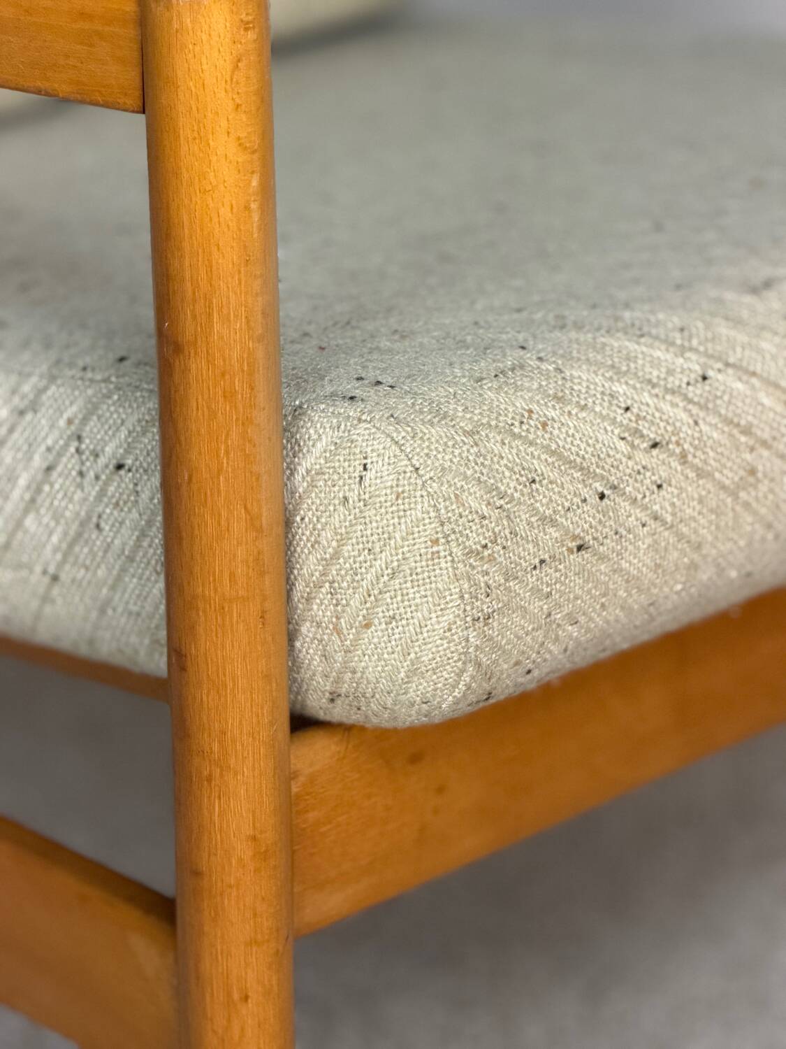 Pair of vintage wooden armchairs