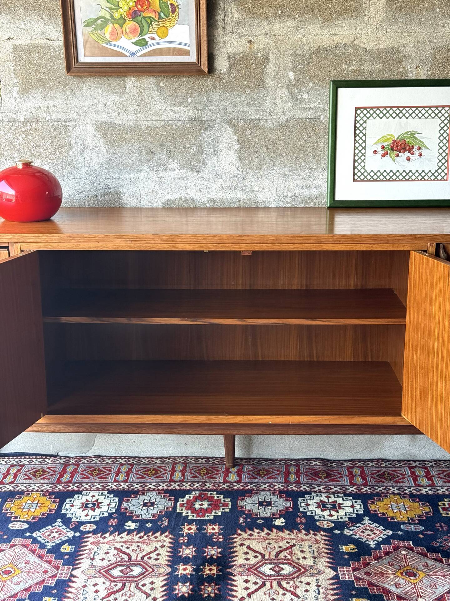 Vintage Scandinavian teak sideboard, 1960.