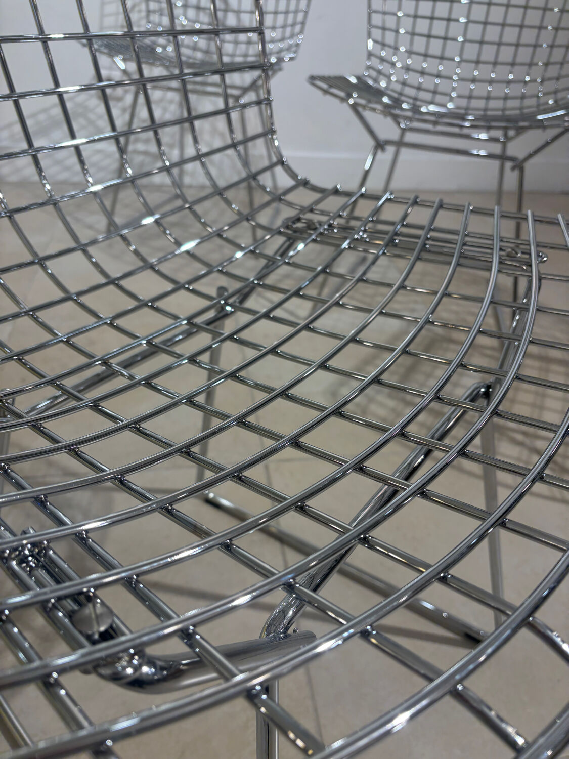 Set of 2 Bertoia chairs for Knoll