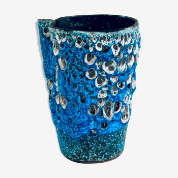 Blue email vase