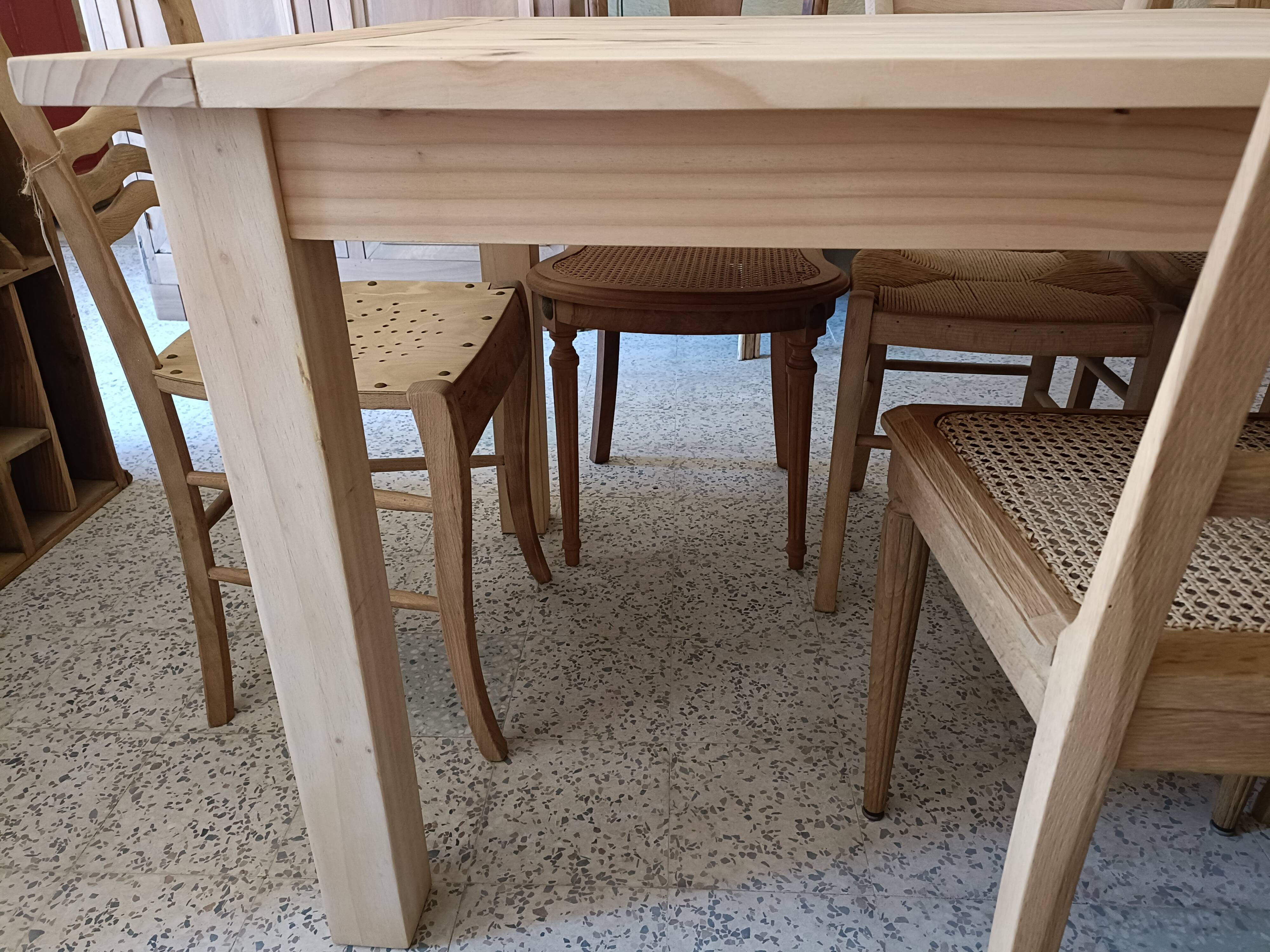 Renovated rectangular dining table