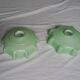 Suspensions abat jour opaline vert pastel