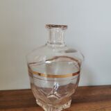Vintage molded glass carafe bvb France vintage