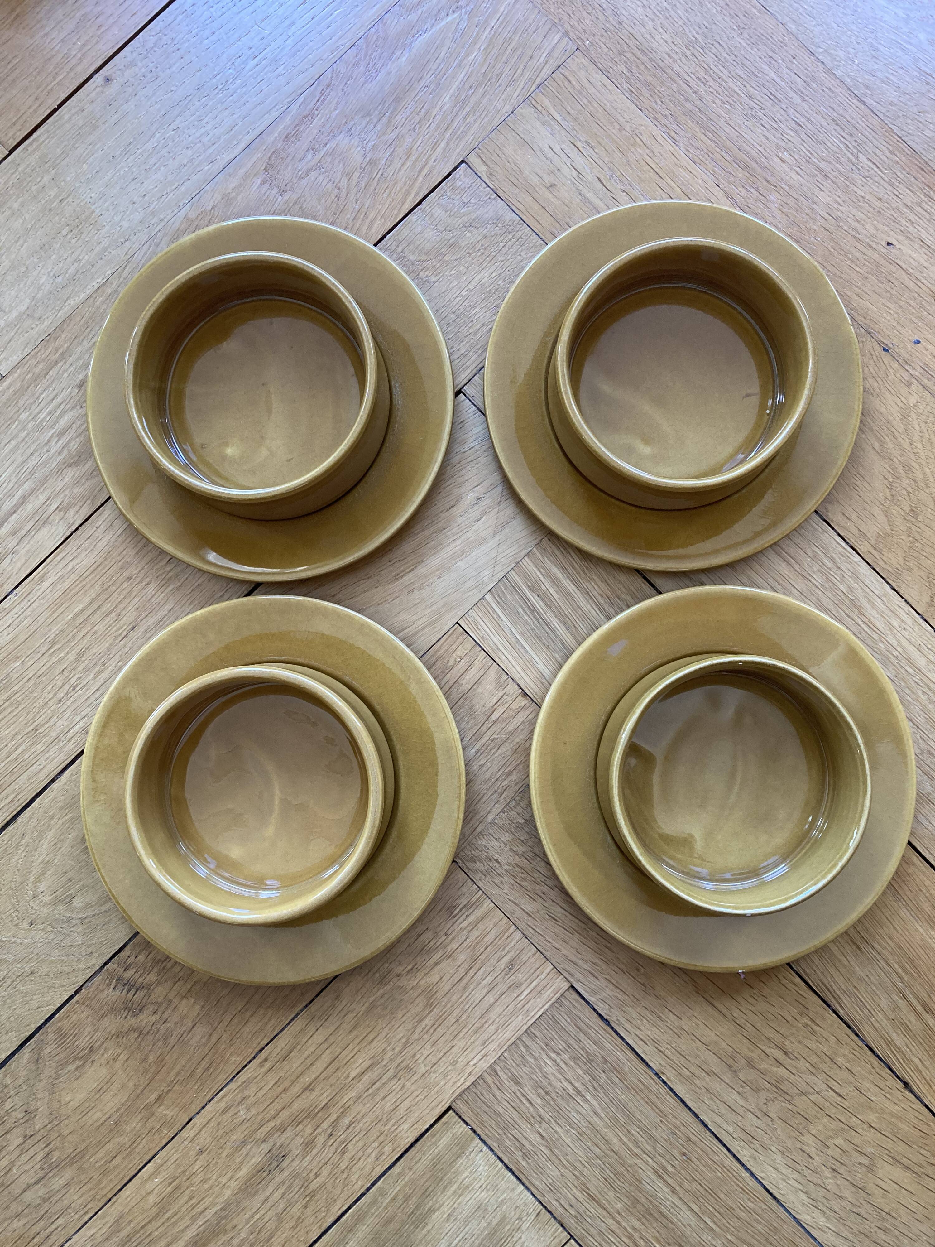 Bowls and ceramic plates from Beauce by Jean Cartier