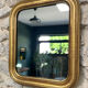 Louis-Philippe mirror gilded with gold leaf 37.5/31.5cm mercury glass