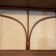 Rattan shelf, vintage 1970s