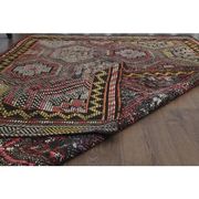 Vintage Turkish Oushak Handmade Wool Cotton Red Area Rug 170x272