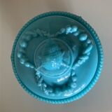 Bonbonnière sucrier opaline de Portieux Vallerysthal ancien